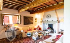 Living room - Stone farmhouse with a panoramic view