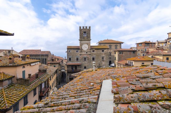 Mansarda ristrutturata a Cortona