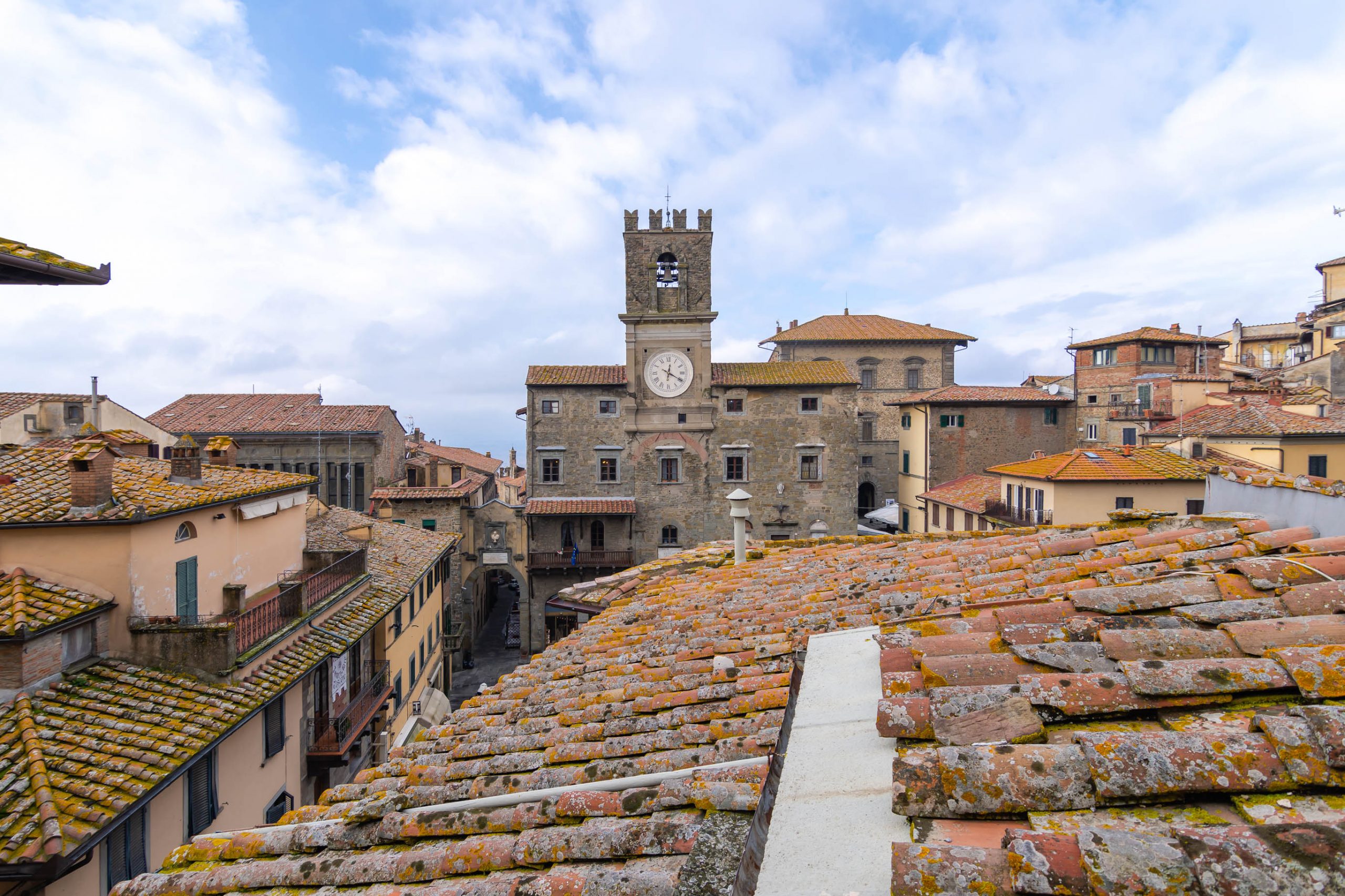 Mansarda ristrutturata a Cortona