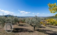 Casa colonica in posizione panoramica con piscina e campo da tennis