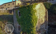 Antica villa in pietra con uliveto e vigneto all'interno delle mura di Cortona