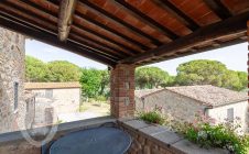 Farmhouse with swimming pools and garden