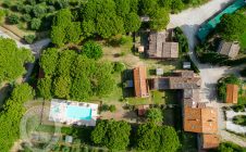 Farmhouse with swimming pools and garden