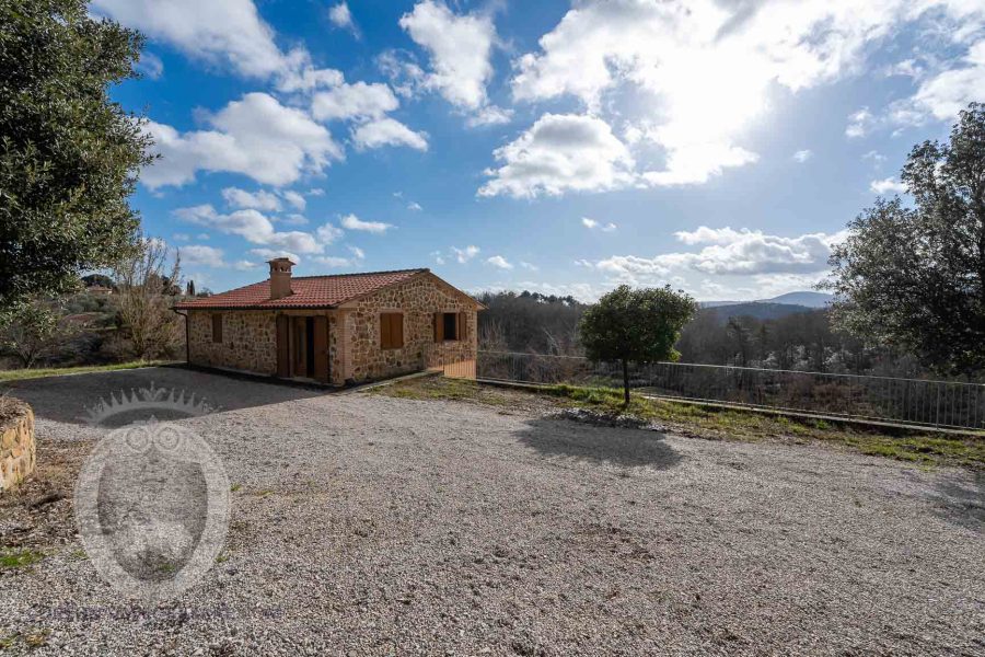 Detached house with forest and olive grove