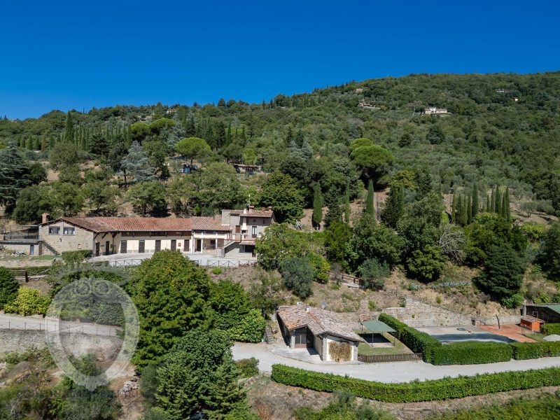 Farmhouse with view, land and outbuildings