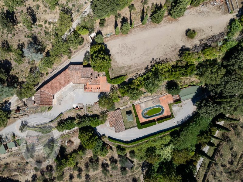Farmhouse with view, land and outbuildings