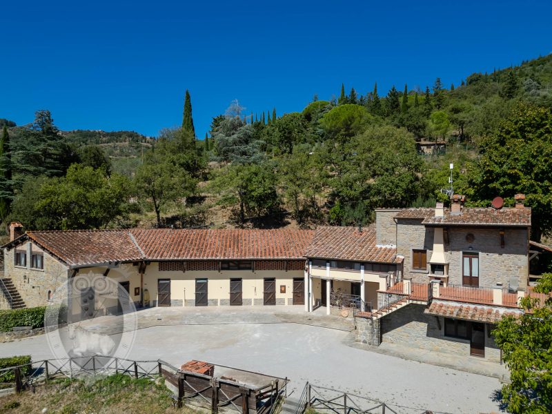 Farmhouse with view, land and outbuildings