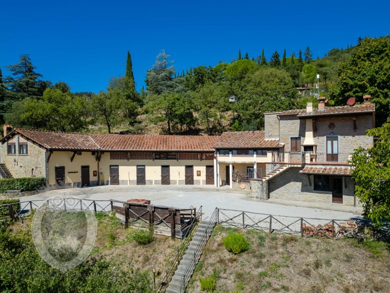 Farmhouse with view, land and outbuildings