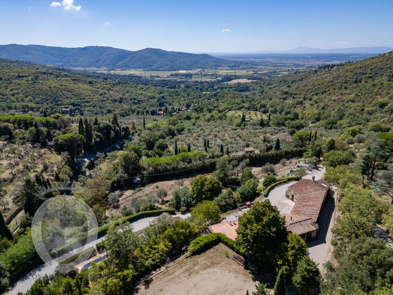 Farmhouse with view, land and outbuildings