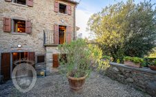 Detached terraced house with garden