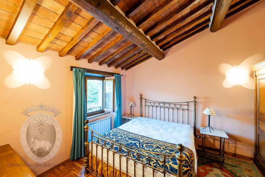 Detached terraced house with garden