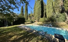 farmhouse with swimming pool