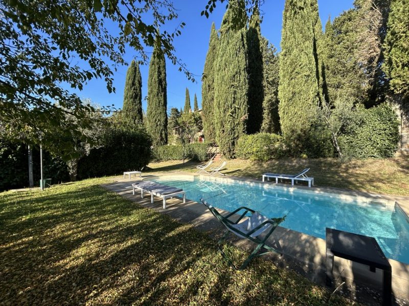 farmhouse with swimming pool