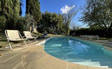 farmhouse with swimming pool