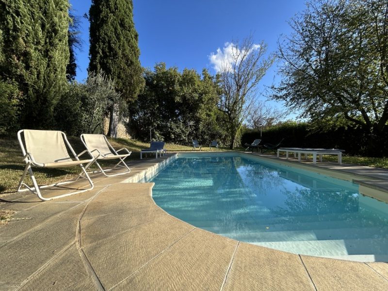 farmhouse with swimming pool