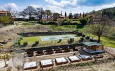 Colonica in pietra con annessi e piscina